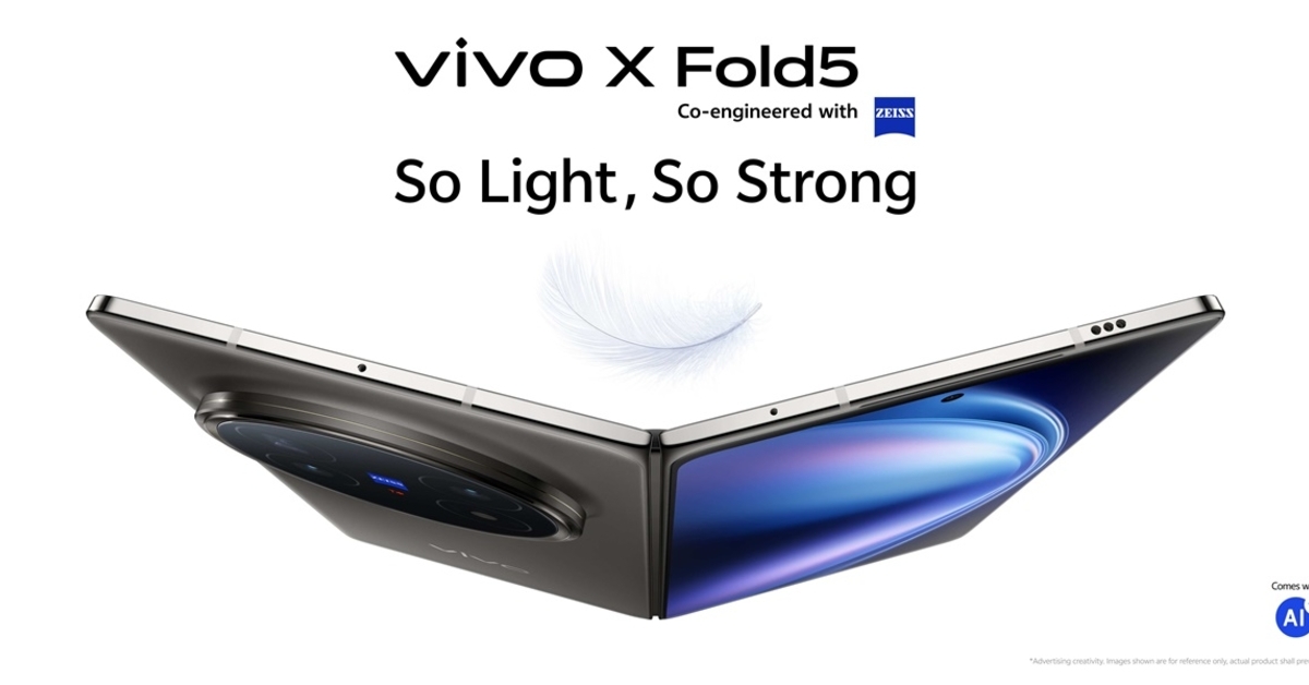 vivo X Fold5 จอพับเรือธงจาก vivo บุกไทยอย่างเป็นทางการในงานเสวนา Blue Talk เคาะราคาวางจำหน่าย 59,999 บาท